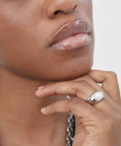 Astridandmiyu Illume Pearl Dome Ring In Silver