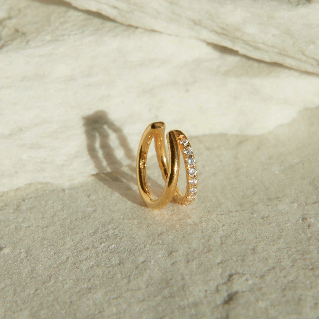 Astridandmiyu Best Sellers Illusion Crystal Ear Cuff In Gold 5 Astridandmiyu Best Sellers Illusion Crystal Ear Cuff In Gold