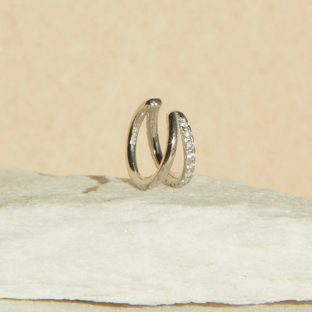 Astridandmiyu Best Sellers Illusion Crystal Ear Cuff In Silver 5 Astridandmiyu Best Sellers Illusion Crystal Ear Cuff In Silver