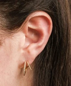 Astridandmiyu Illusion Crystal Hoops In Gold 12 Astridandmiyu Illusion Crystal Hoops In Gold