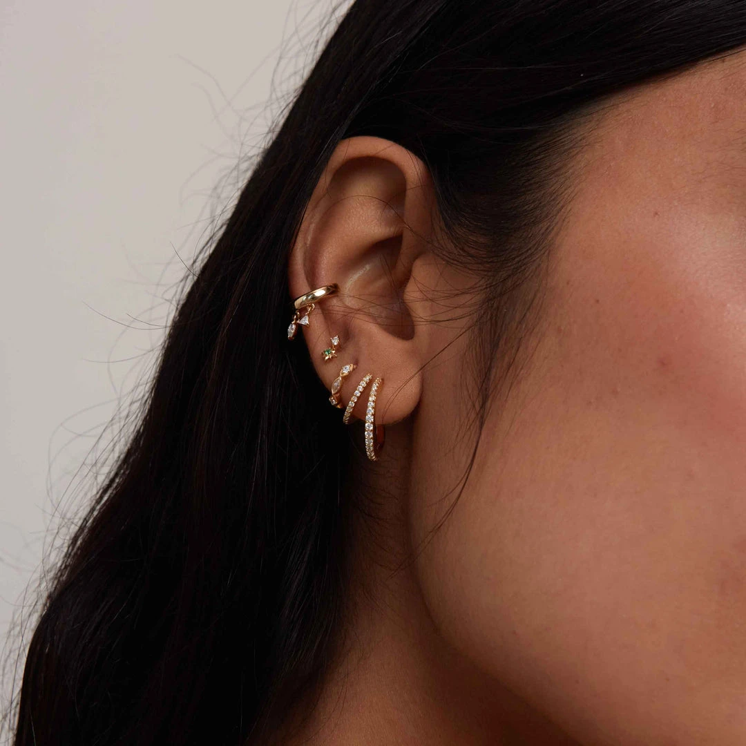 Astridandmiyu Illusion Crystal Hoops In Gold 9 Astridandmiyu Illusion Crystal Hoops In Gold