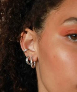 Astrid & Miyu Sale Infinite Hoops In Silver