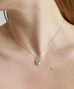 Astrid & Miyu Sale Infinite Pendant Necklace In Silver