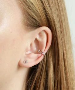 Astrid & Miyu Infinite Stud Earrings In Silver Sale 9 Astrid & Miyu Infinite Stud Earrings In Silver Sale