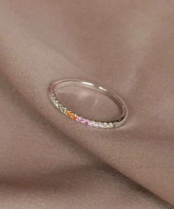 Astridandmiyu Iridescent Ring In Silver 8 Astridandmiyu Iridescent Ring In Silver