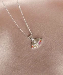 Astridandmiyu Sale Iris Pendant Necklace In Silver