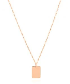 Astridandmiyu Sale Basic 2.0 Large ID Necklace In Rose Gold