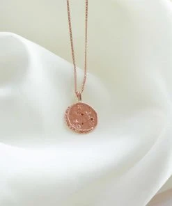 Astrid & Miyu Leo Zodiac Pendant Necklace In Rose Gold Zodiac Necklaces 14 Astrid & Miyu Leo Zodiac Pendant Necklace In Rose Gold Zodiac Necklaces