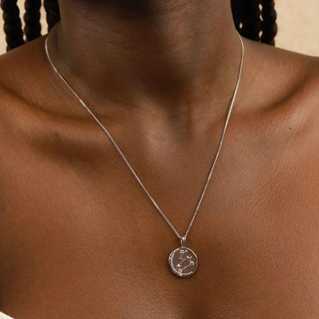 Astrid & Miyu Zodiac Necklaces Leo Zodiac Pendant Necklace In Silver 8 Astrid & Miyu Zodiac Necklaces Leo Zodiac Pendant Necklace In Silver