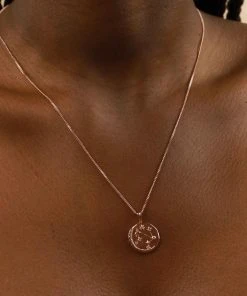 Astrid & Miyu Zodiac Necklaces Libra Zodiac Pendant Necklace In Rose Gold 15 Astrid & Miyu Zodiac Necklaces Libra Zodiac Pendant Necklace In Rose Gold
