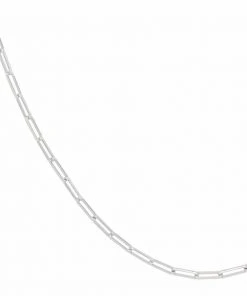 Astrid & Miyu Long Link Chain Necklace In Silver