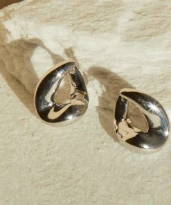 Astridandmiyu Best Sellers Molten Hoops In Silver 11 Astridandmiyu Best Sellers Molten Hoops In Silver