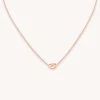 Astridandmiyu Sale Molten Pendant Necklace In Rose Gold