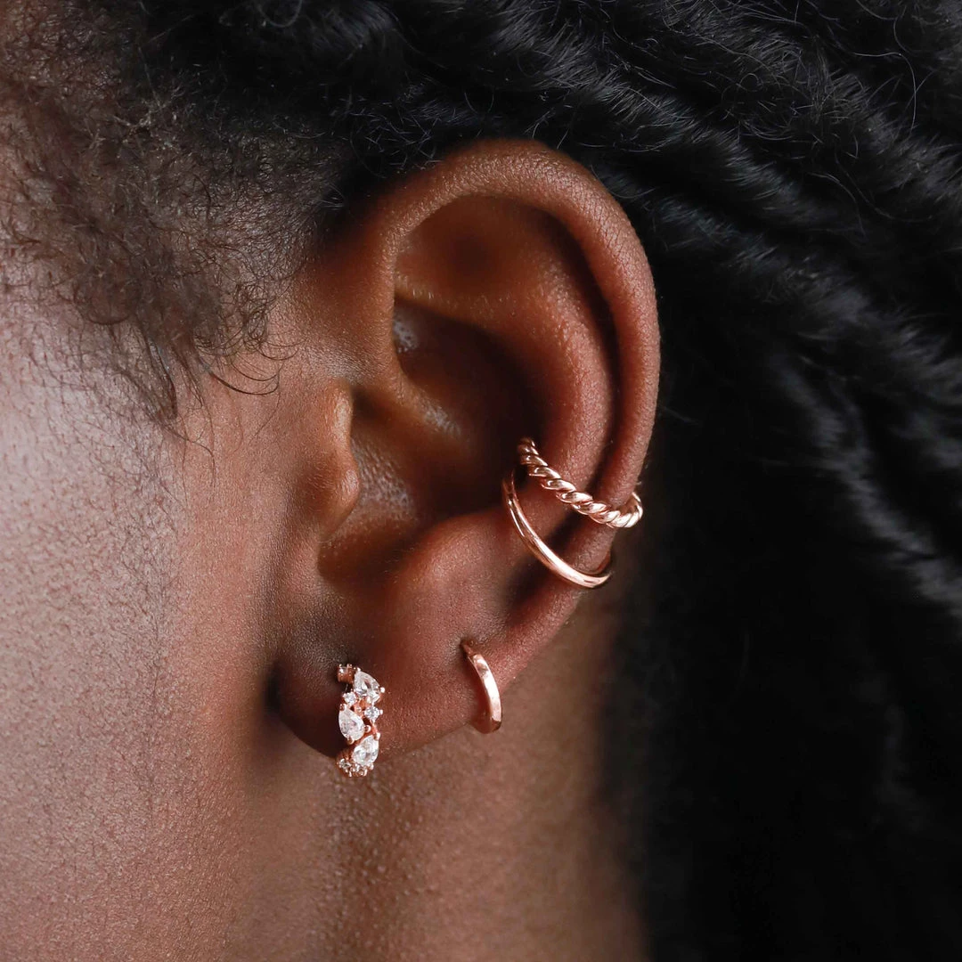 Astridandmiyu Rope Ear Cuff In Rose Gold Sale 4 Astridandmiyu Rope Ear Cuff In Rose Gold Sale
