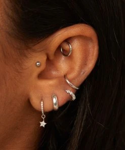 Astridandmiyu Sale Basic Ear Cuff In Silver