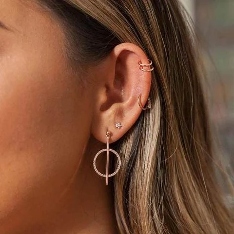 Astridandmiyu Mystic Star Stud Earrings In Rose Gold 4 Astridandmiyu Mystic Star Stud Earrings In Rose Gold