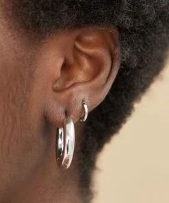 Astridandmiyu Mystic Simple Huggies In Silver