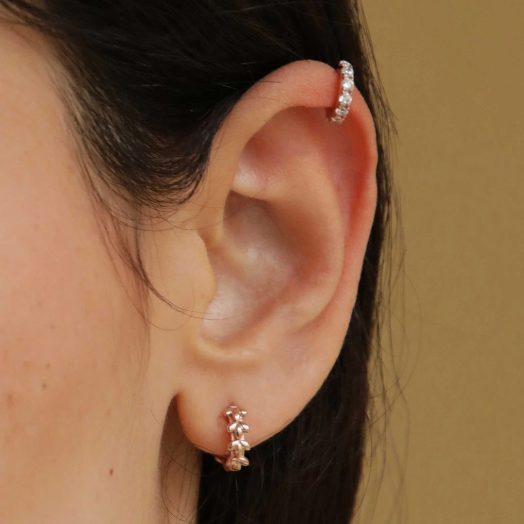 Astrid & Miyu Sale Mini Wishbone Ear Cuff In Rose Gold 4 Astrid & Miyu Sale Mini Wishbone Ear Cuff In Rose Gold