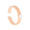 Astridandmiyu Sale Pearl Signet Ring In Rose Gold