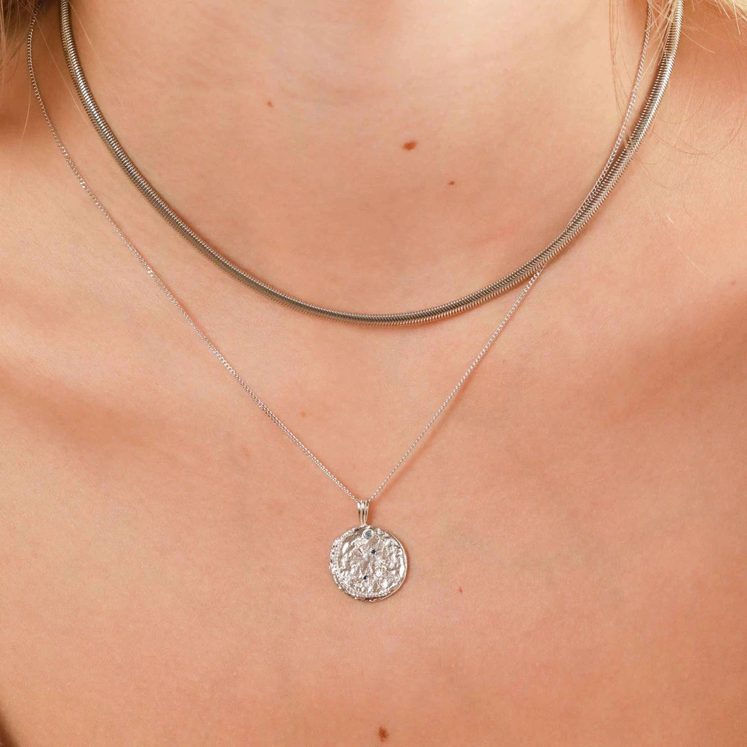 Astrid & Miyu Pisces Zodiac Pendant Necklace In Silver Zodiac Necklaces 4 Astrid & Miyu Pisces Zodiac Pendant Necklace In Silver Zodiac Necklaces