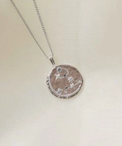Astrid & Miyu Pisces Zodiac Pendant Necklace In Silver Zodiac Necklaces 14 Astrid & Miyu Pisces Zodiac Pendant Necklace In Silver Zodiac Necklaces