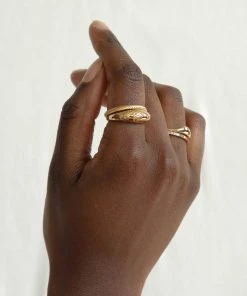 Astridandmiyu Prism Dome Ring In Gold Sale