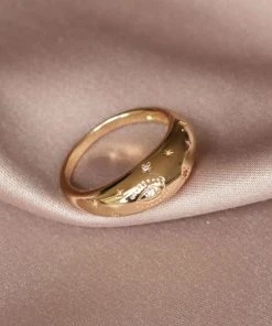 Astridandmiyu Prism Dome Ring In Gold Sale