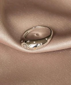 Astridandmiyu Prism Dome Ring In Silver