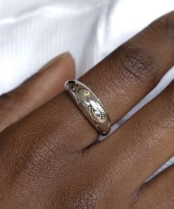 Astridandmiyu Prism Dome Ring In Silver