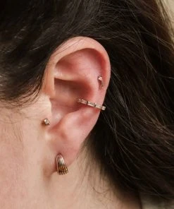 Astridandmiyu Sale Shooting Star Barbell In Rose Gold