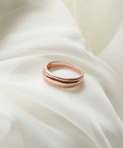 Astrid & Miyu Ripple Ring In Rose Gold Sale 7 Astrid & Miyu Ripple Ring In Rose Gold Sale