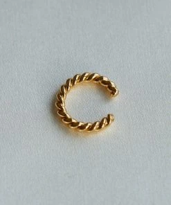 Astridandmiyu Sale Rope Ear Cuff In Gold