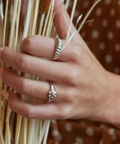 Astridandmiyu Rope Dome Ring In Silver Rings