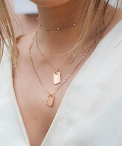Astridandmiyu Boyfriend Padlock Necklace In Rose Gold Sale