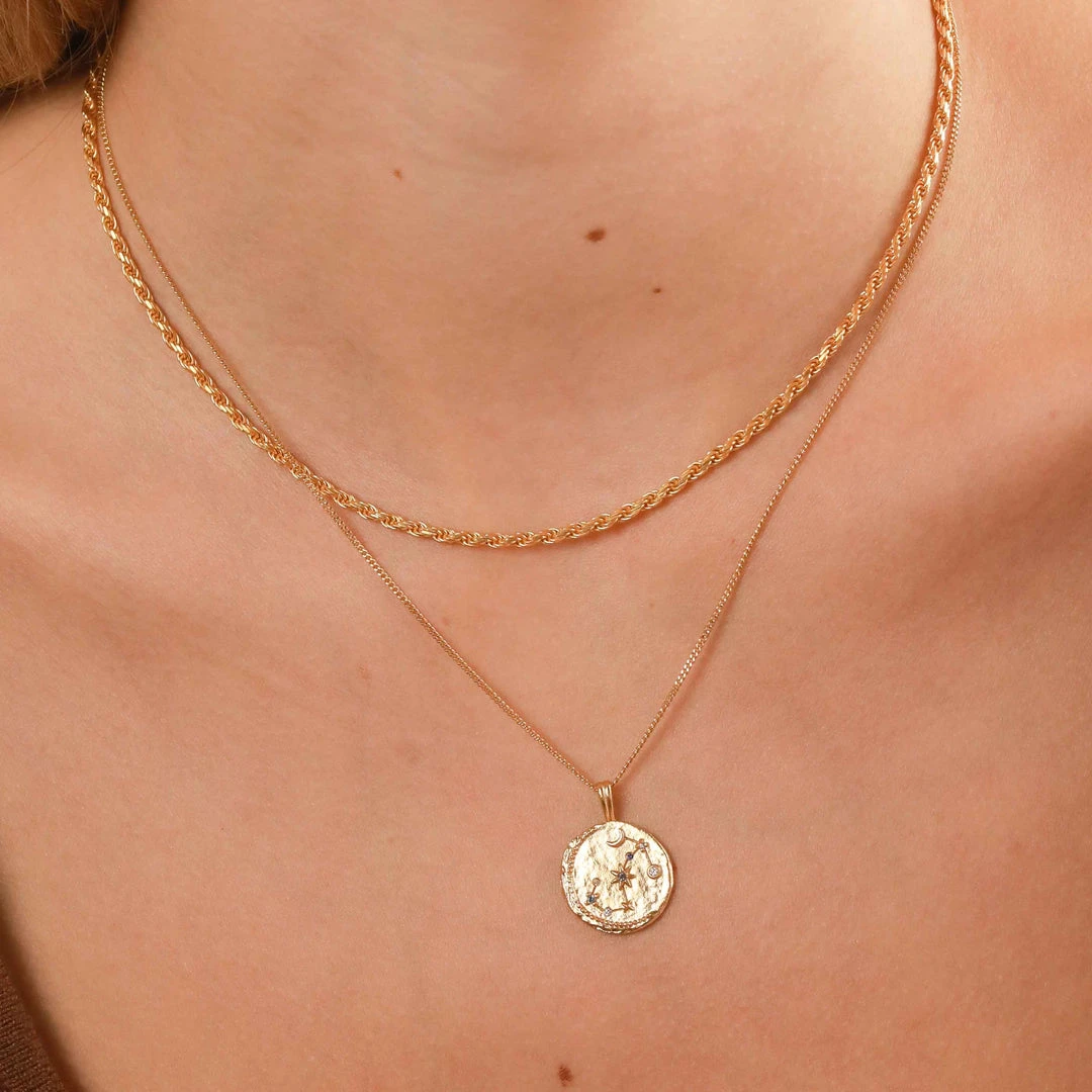 Astrid & Miyu Scorpio Zodiac Pendant Necklace In Gold 10 Astrid & Miyu Scorpio Zodiac Pendant Necklace In Gold