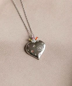 Astridandmiyu Serendipity Pendant Necklace In Silver