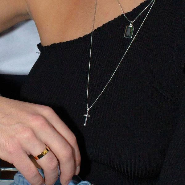 Astridandmiyu Boyfriend Cross Necklace In Silver 4 Astridandmiyu Boyfriend Cross Necklace In Silver