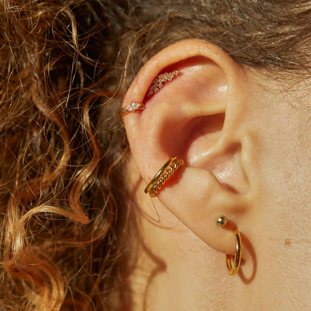 Astridandmiyu Mystic Simple Hoops In Gold 6 Astridandmiyu Mystic Simple Hoops In Gold