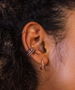 Astridandmiyu Sale Wishbone Ear Cuff In Rose Gold