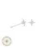 Astrid & Miyu Twilight Stud Earrings In Solid White Gold 2 Astrid & Miyu Twilight Stud Earrings In Solid White Gold