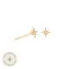 Astrid & Miyu Twilight Stud Earrings In Solid Gold