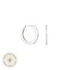 Astrid & Miyu Topaz Hoops In Solid White Gold Earrings