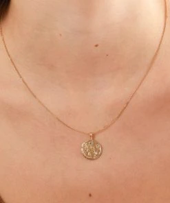Astrid & Miyu Best Sellers Taurus Zodiac Pendant Necklace In Gold 15 Astrid & Miyu Best Sellers Taurus Zodiac Pendant Necklace In Gold