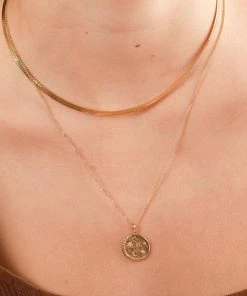 Astrid & Miyu Best Sellers Taurus Zodiac Pendant Necklace In Gold