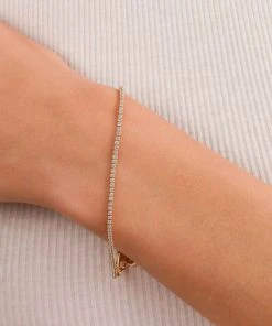 Astrid & Miyu Bracelets Tennis Chain Bracelet In Gold 9 Astrid & Miyu Bracelets Tennis Chain Bracelet In Gold