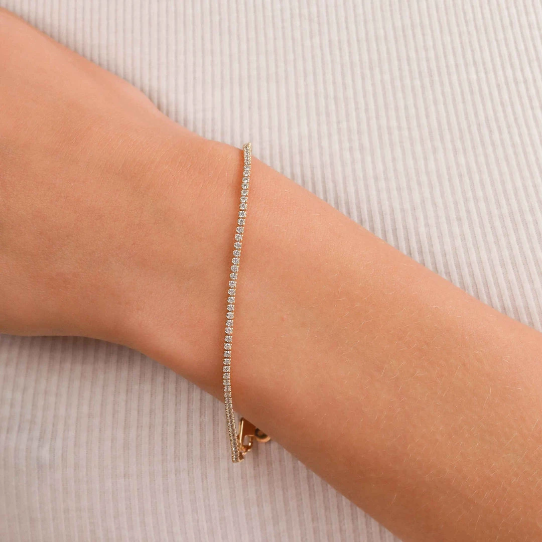 Astrid & Miyu Bracelets Tennis Chain Bracelet In Gold 5 Astrid & Miyu Bracelets Tennis Chain Bracelet In Gold