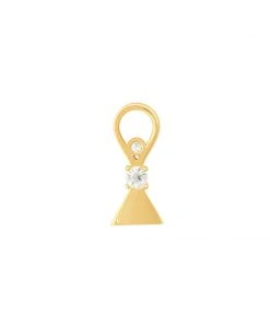 Astridandmiyu Triangle & Stones Earring Charm In Gold Sale