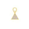 Astridandmiyu Sale Triangle & Enamel Earring Charm In Gold