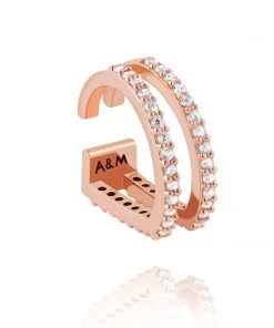Astridandmiyu Sale Wishbone Ear Cuff In Rose Gold