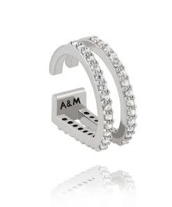 Astridandmiyu Wishbone Ear Cuff In Silver